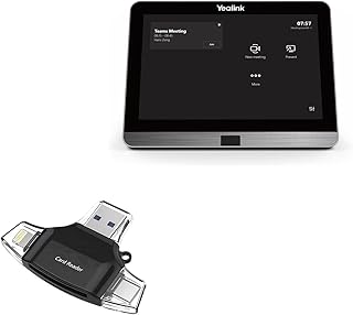 BoxWave Smart Gadget Compatible with Yealink MTouch II - AllReader SD Card Reader, microSD Card Reader SD Compact USB - Jet Black