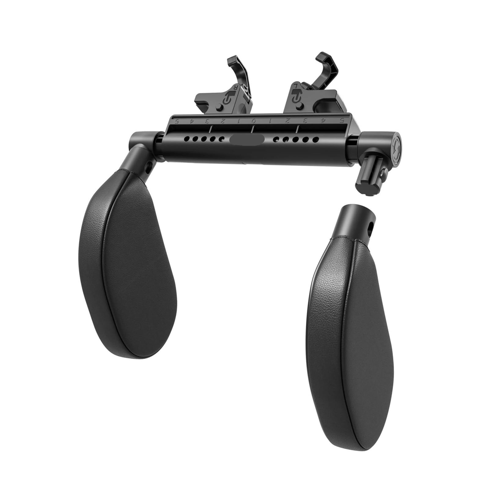 Reposacabezas Coche Cojin Compatible con Bmw con espuma viscoelástica y almohadillas laterales almohada cervical automática ajustable de 360 ​​°(A13-black)