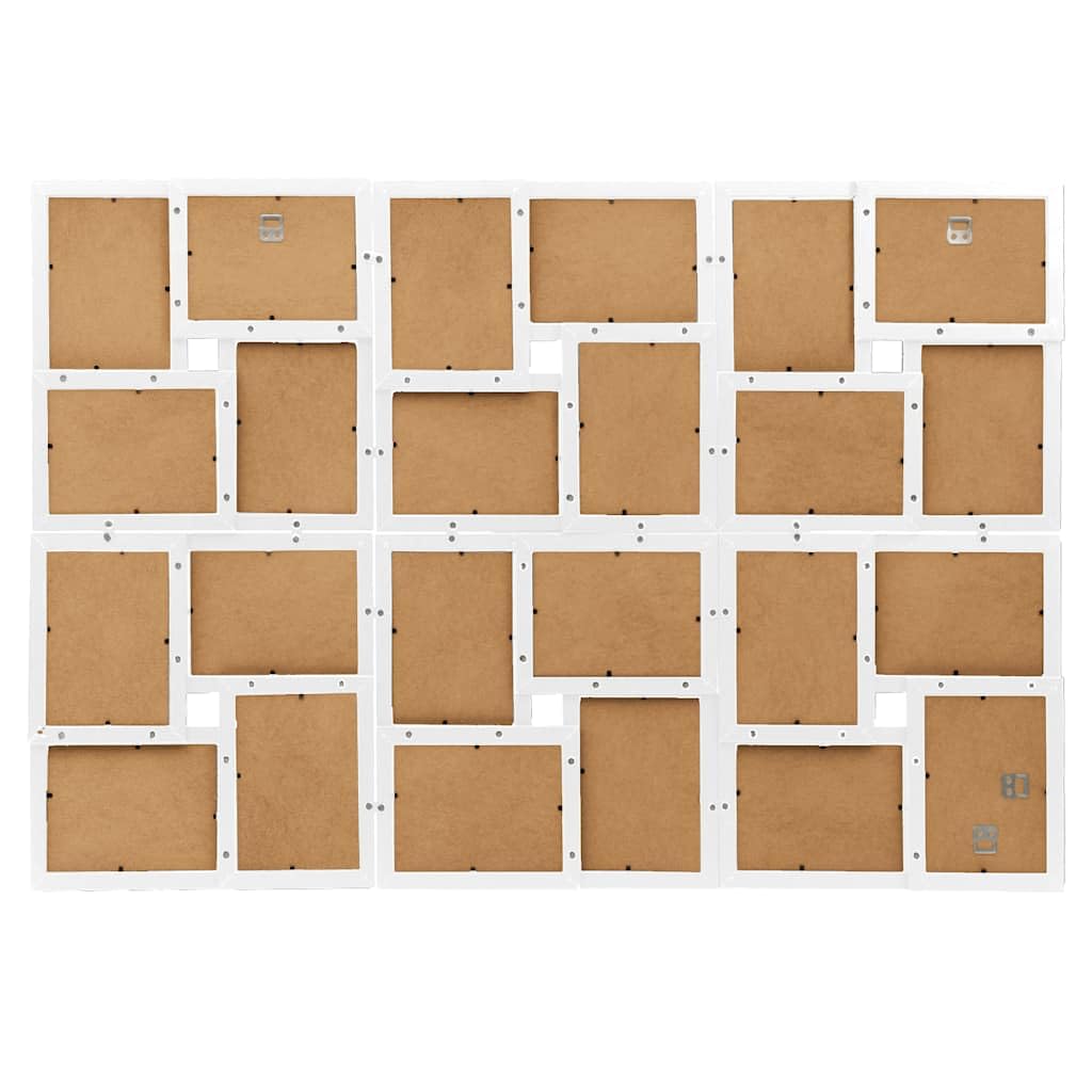 Collage Bilderrahmen 24x10x15 cm Weiß MDF