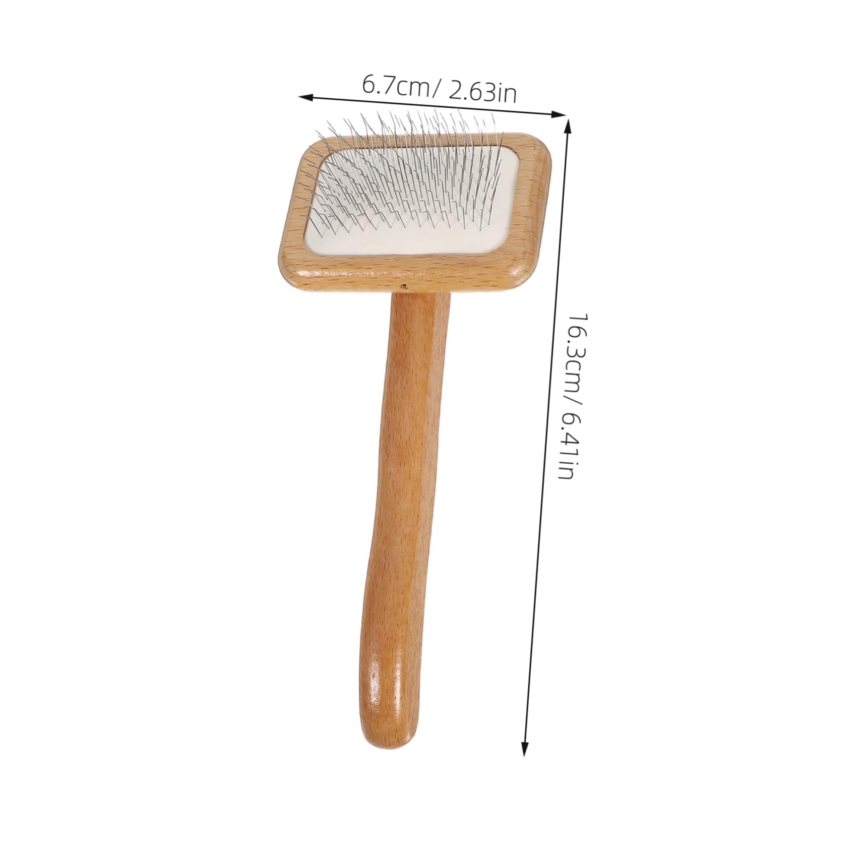 BESTonZON Self-cleaning Slicker Brush Dog Grooming Hair Comb Detangler for Poodle Retriever
