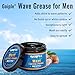 Natural Wave Pomade Strong Hold Easy Wash 360 Wave Training Hair Cream - Waves Grease for Men Water-Based Hair Cream Moisture Control - 360 Waves Wash Shampoo Enhance Waves Hair Shampoo for Black Men