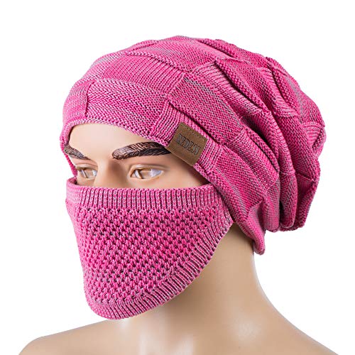 Image of REDESS Beanie Hat for Men and Women Winter Warm Hats Knit Slouchy Thick Skull Cap Acrylic Wool