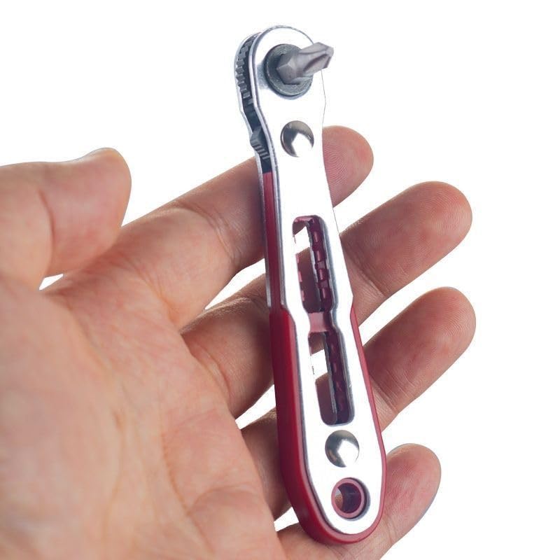 CASAZENITH Mini Ratchet Screwdriver Set Small Ratcheting Offset Screwdrivers 90 Degree Right Angle Screwdriver Wrench Screw Driver for Tight Spaces-image-31