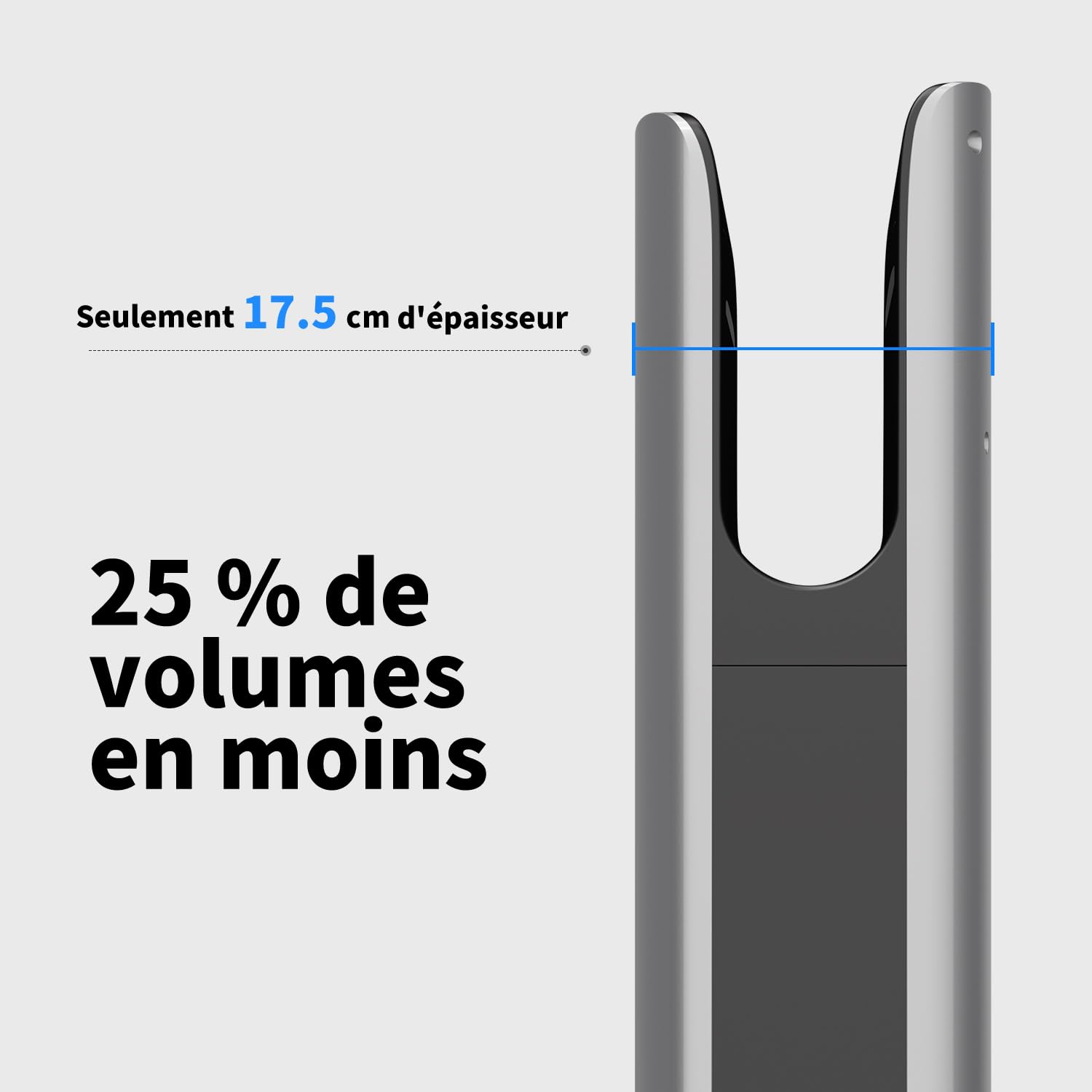 AIKE Swan Sèche-Mains Slim avec Filtre HEPA, Design Courbé Élégant et Esthétique Minimaliste pour Salles de Bain Modernes, 220V Modèle AK2065