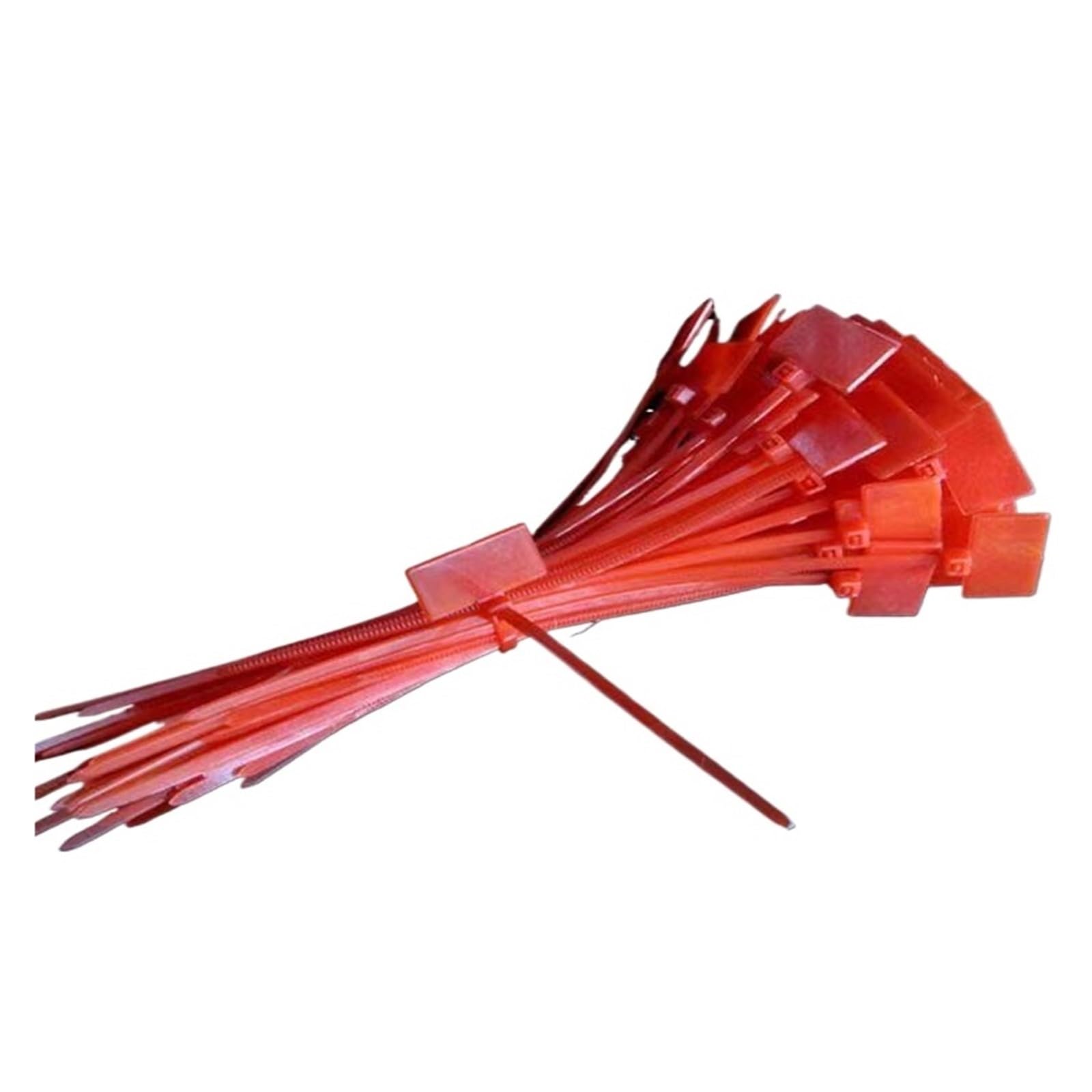 Cable Zip Tie Wire Zip Ties Self-Locking Plastic, Cable Labels 100pcs Multicolor 4x150mm Binding Mark Zipper Fixed(Red)
