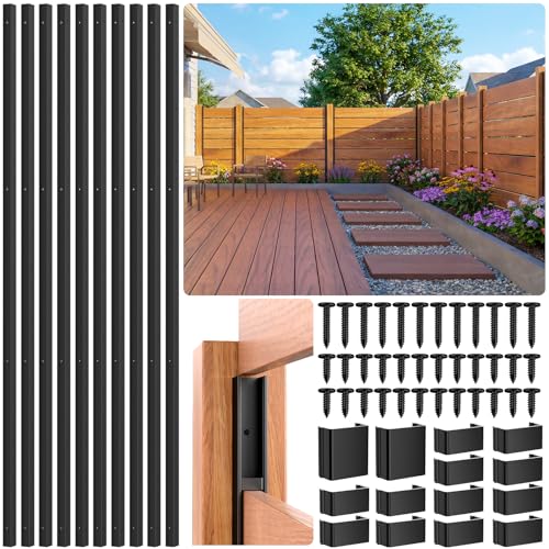 LukLoy 10-Pack Aluminum U-Channel Posts