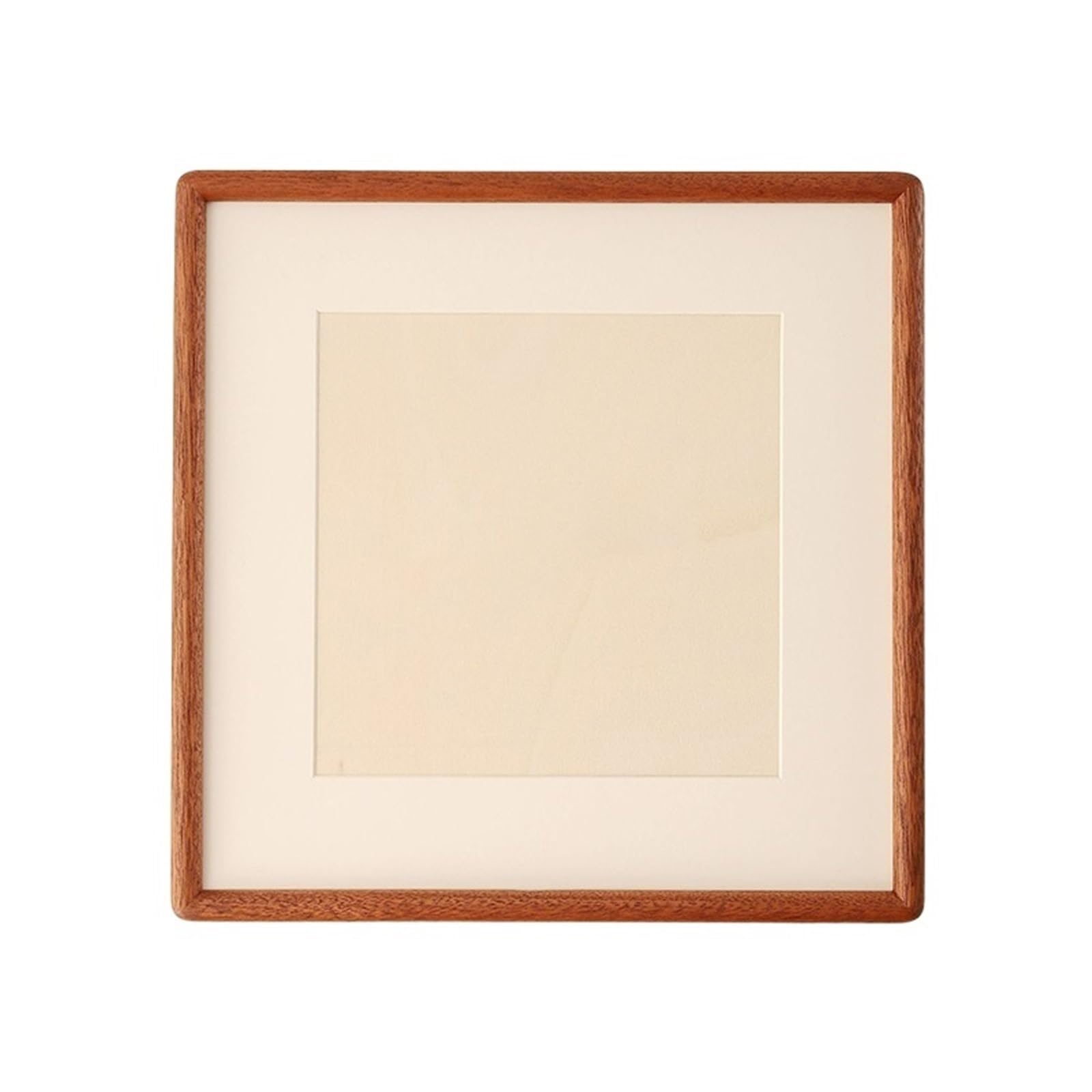 Solid Wood Picture Frame - Black Walnut Rounded Corner Square Photo For Photo And Picture(Ebony wood,25x25cm 10Inch)