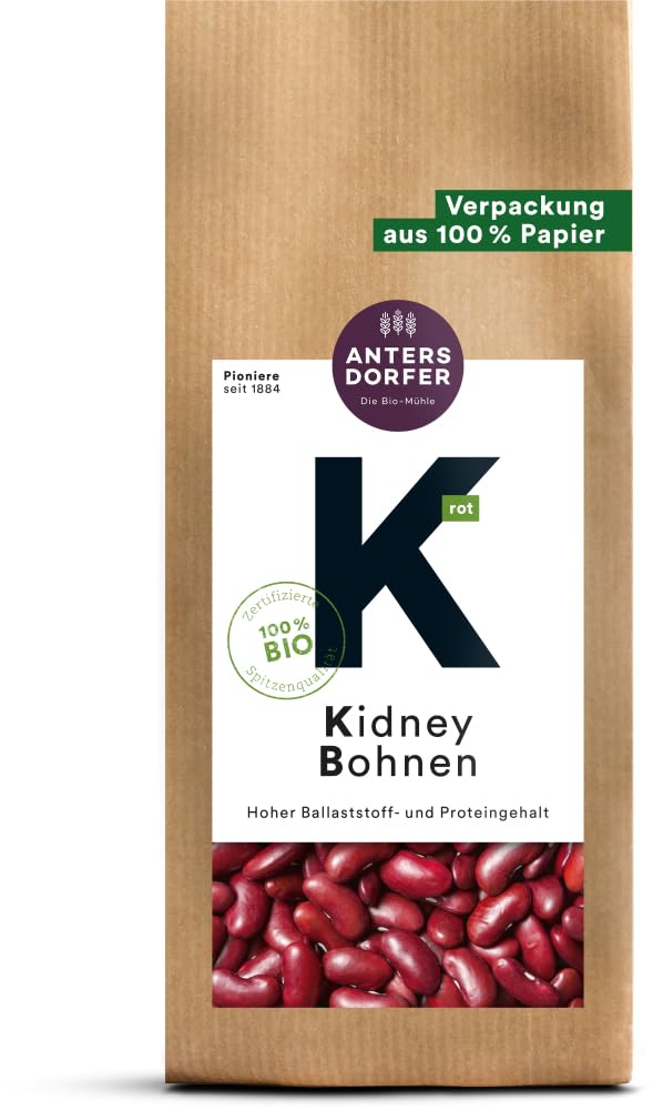 Antersdorfer Muehle Kidney Bohnen, 6er Pack (6 x 500 g) - Bio