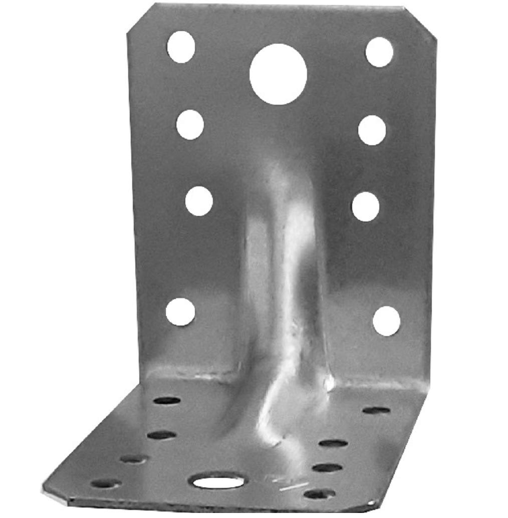 Eckstreben Halterungen Platten, robuster Holzwinkel, Metall Stahlblech verzinkt L 2,75 "x 7.0 cmx 5.5 cmx 0.2 cm (70 x 70 x 55 mm x 2 mm) 30 Stück