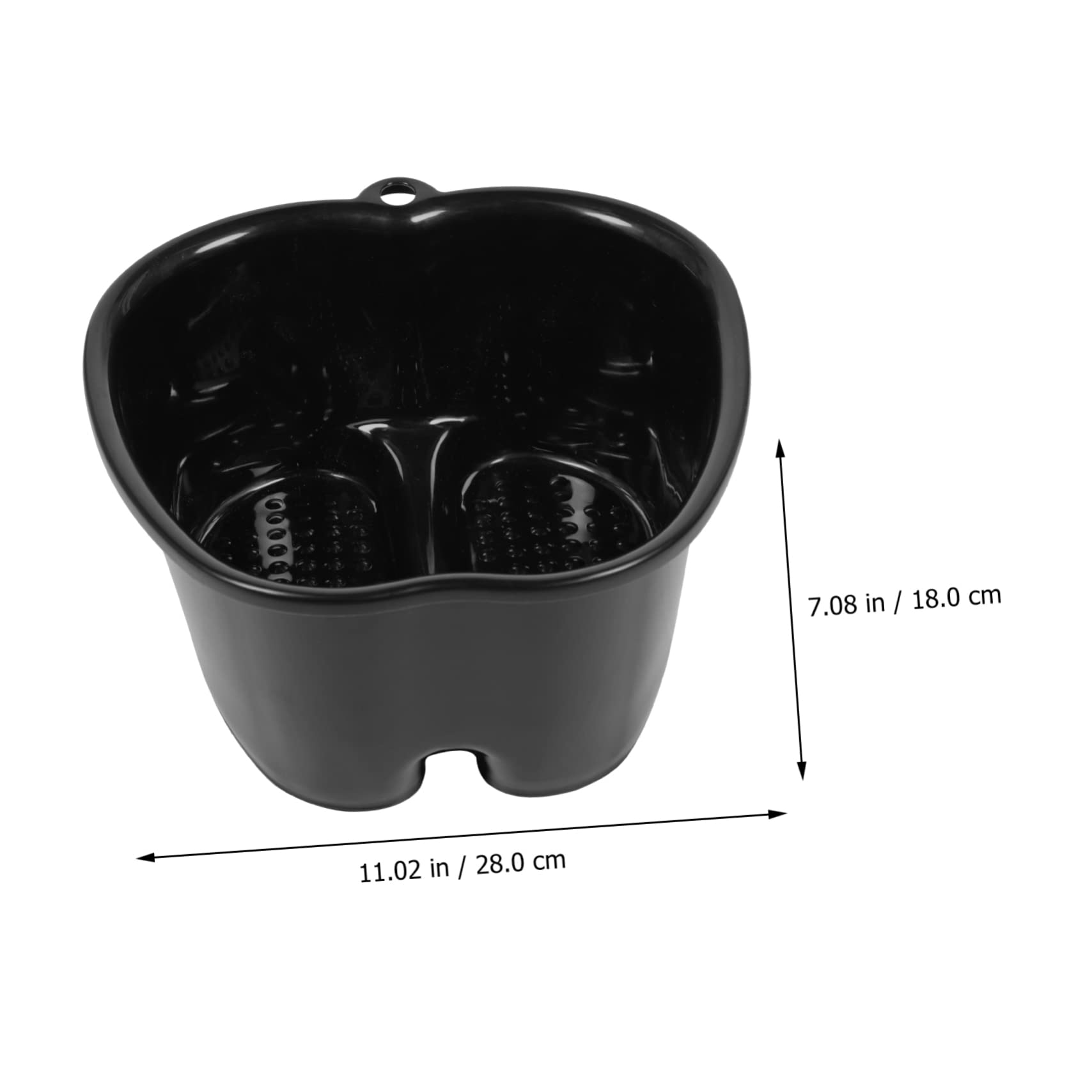 SHERCHPRY Foot Tub Wash Foot Bath Bucket Soak Basin Foot Bath Basin for Relaxation Black
