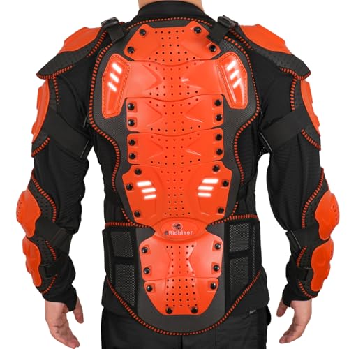 image for RIDBIKER Motorcycle Full Body Armor Protector Removable Racing Jacket 