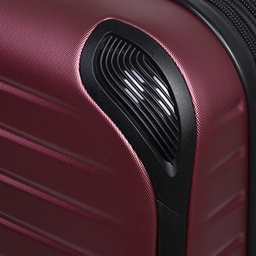 it luggage Lineal 3 Piece Hardside 8 Wheel Expandable Spinner, Red, 3 Pc Set4