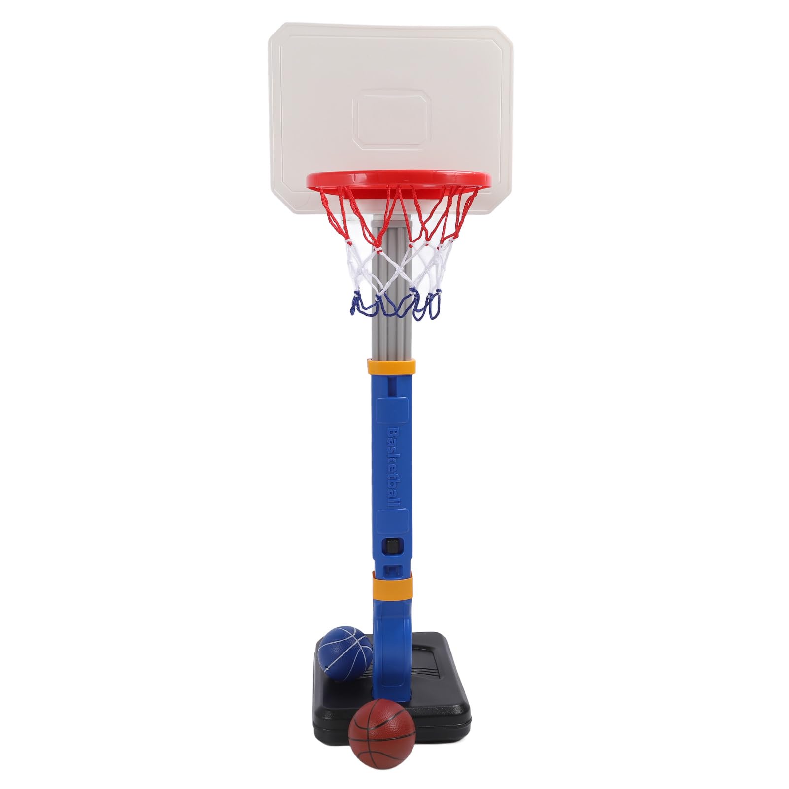 Asixxsix Pool-Basketballkorb-Set, 5 Höhenverstellbarer Tragbarer Basketballkorb für den Außenbereich, Wasserdichtes Spielzeug Am Pool mit Basketball-Zubehör für den -Innen-Außenbereich