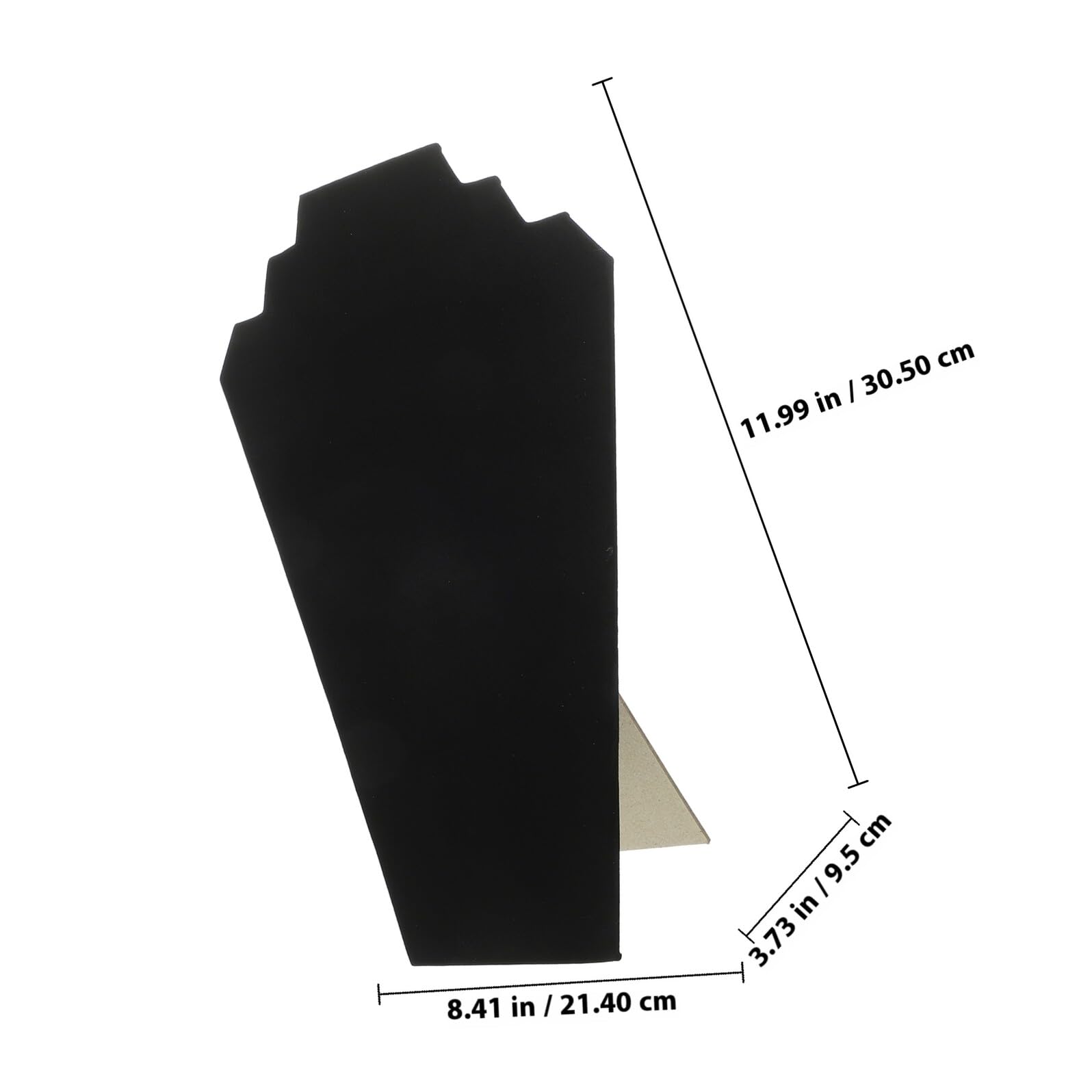 Homoyoyo Espositore Collane da Vetrina Nero 5 Pezzi in Legno | Pendenti e Collane, Rivestimento in Lint, Uso Casa e Evento, Display Versatile Anti-groviglio