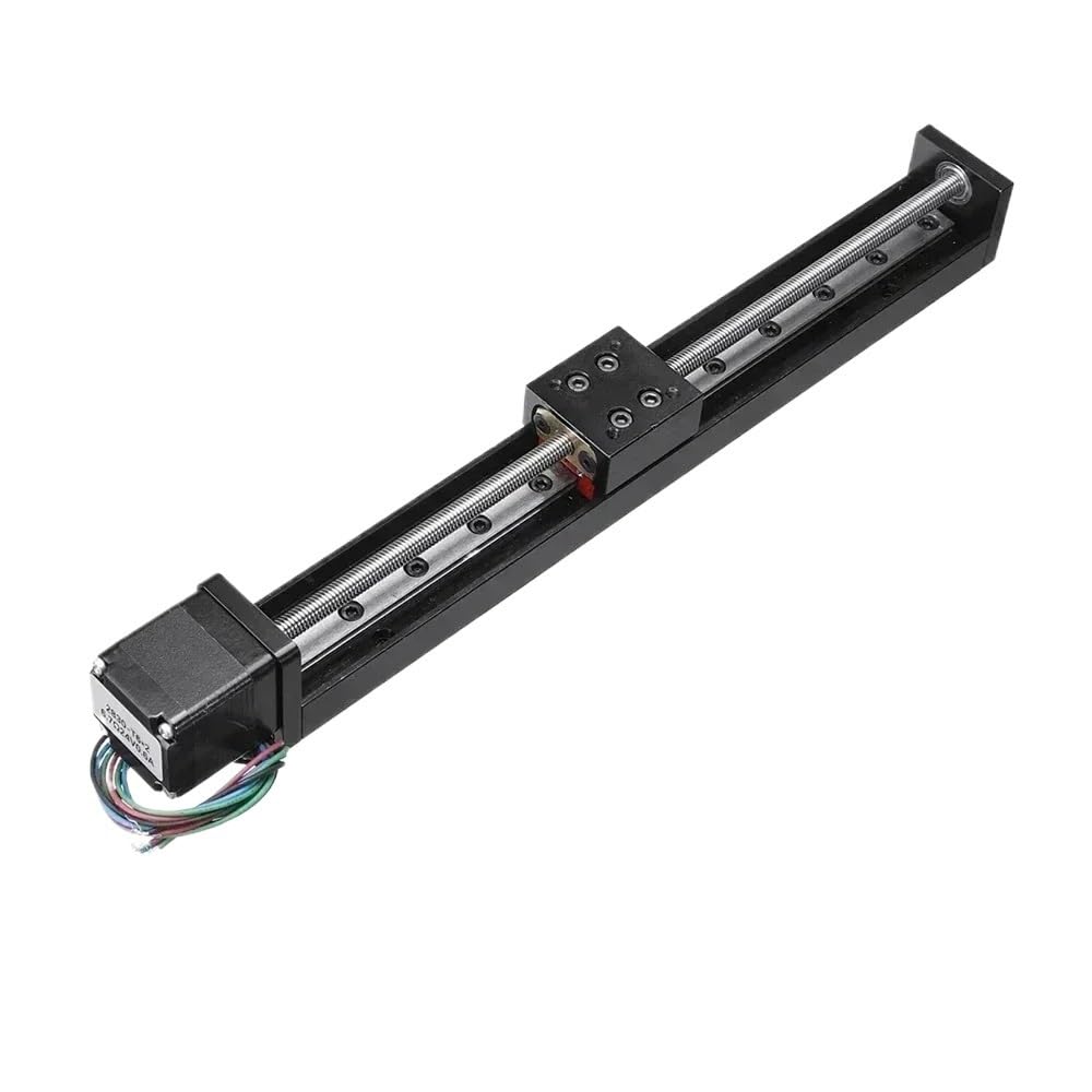 Plataforma de guía lineal deslizante tipo T de 200 mm con husillo 4