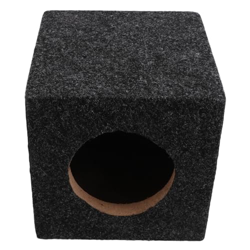TIDTALEO Car Audio Subwoofer Box Square Wooden Enclosure for Truck Speaker System Durable Easy Install Engineered for Reliable Audio Performance