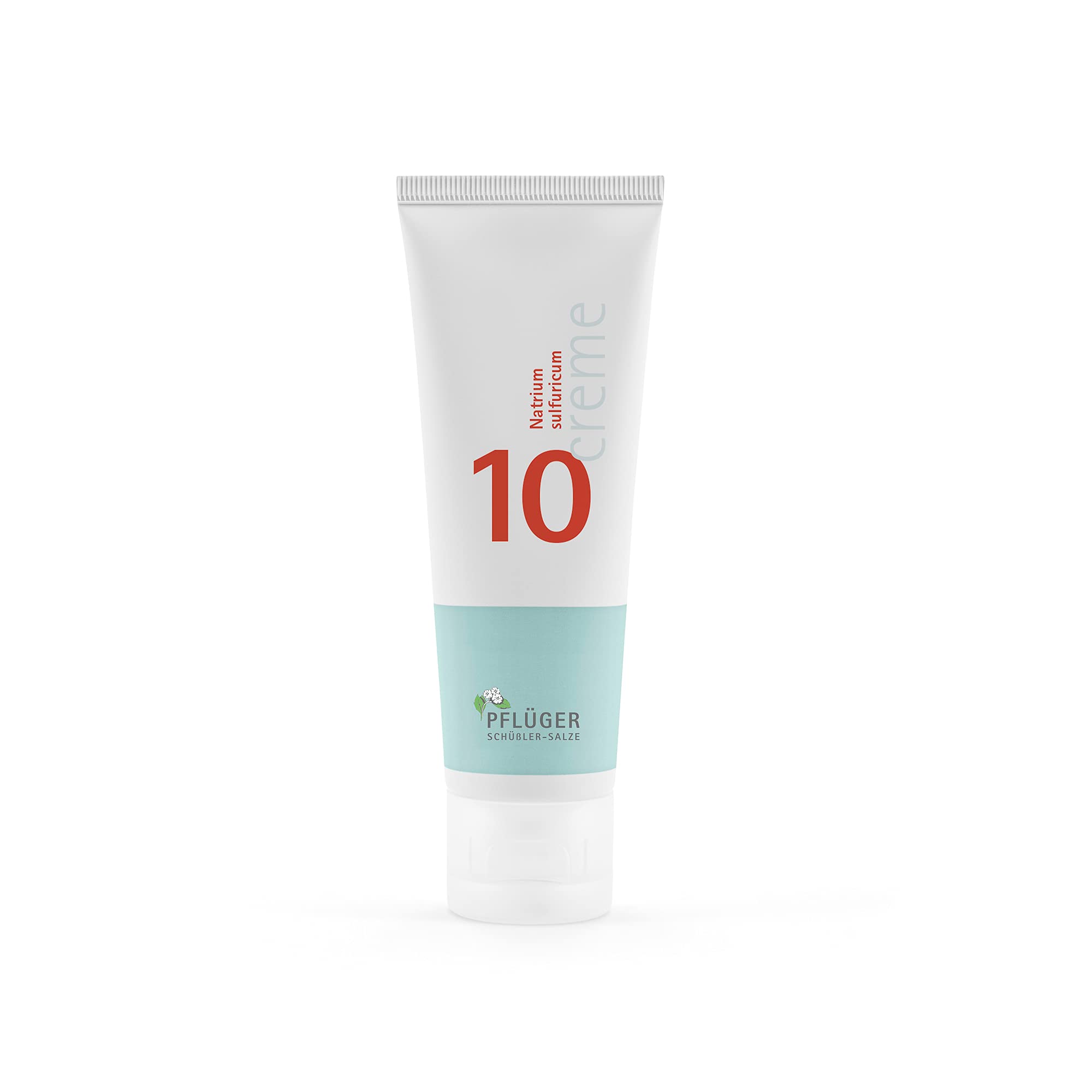 PFLÜGER Schüßler Salze Nr. 10 Natrium sulfuricum D4 - 75g Creme - Das Salz der inneren Reinigung und Ausleitung - glutenfrei