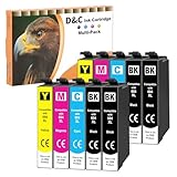 D&C Druckerpatronen Ersatz für 604XL mit Epson XL Patronen kompatibel für Expression Home XP-3200 XP-2205 XP-3205 XP-4200 XP-4205 XP-2200, Workforce WF-2910 WF-2930 WF-2935 WF-2950 (10er-Pack)