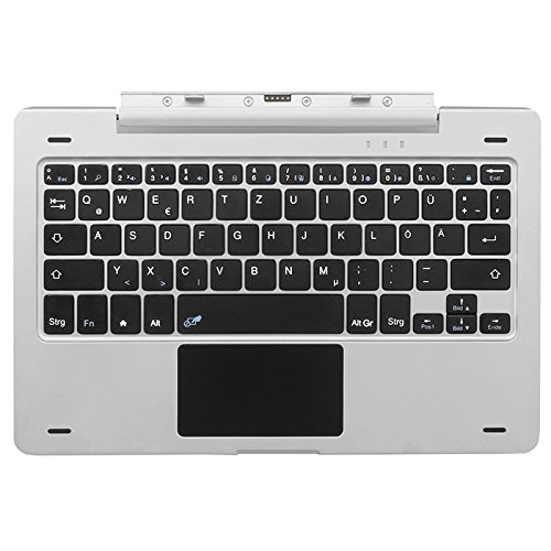 Preisvergleich Produktbild NINETEC Keyboard Tastatur für Platinum 10 G3 Aluminium Tablet PC Silber