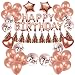 Produktbild LinTimes 54 Stück Partydekorationen Geburtstag Luftballons Dekorationen Alles Gute zum Geburtstag Banner Flagge Banner Sterne Luftballons Konfetti Luftballons mit Ballonpumpe