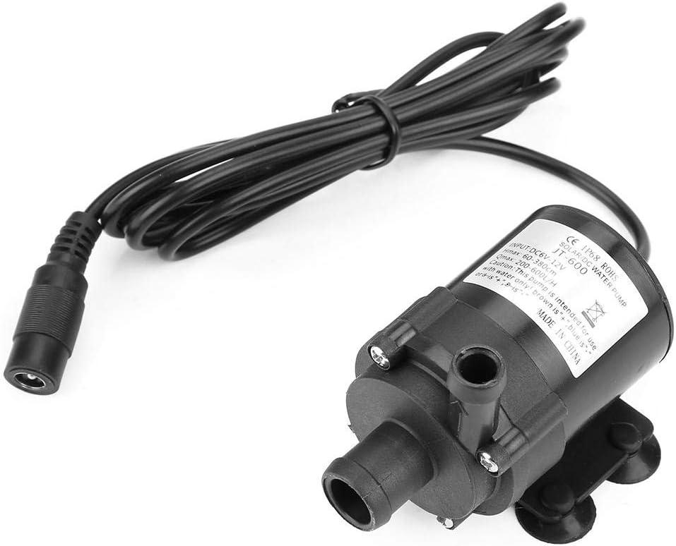 Brushless Mini DC 12V Mini Submersible Brushless Motor for Small Fishpond Fountain -40 ℃ ~ 100 ℃ Temperature Range JT-600A-12