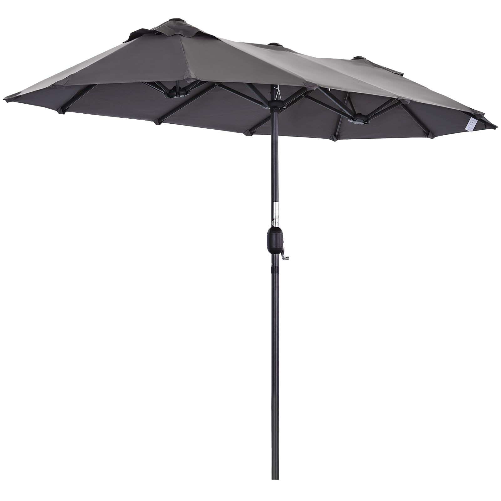 Angel Living Doble Sombrilla de Mercado 297 x 153 cm, Sombrilla de Jardín Protección contra Solar UV50+, Parasol para Jadín, Patio, Terraza