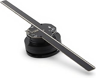 ASHATA 3D Hologramm Lüfter, Holografischer Projektions WLAN Projektor mit 224 LED Lichtperlen, 42 cm, 3D Werbeplayer, für Business Store Shop Party Bar Werbeschilder(EU)