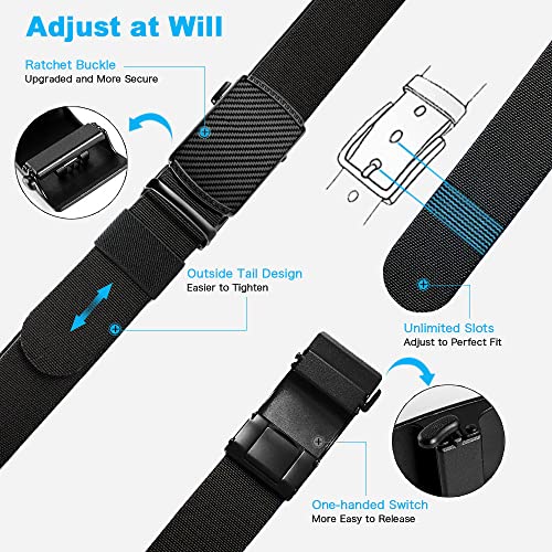 Men's Elastic Belt Tough Stretch Military Belt Soft Nylon Sports Accessories Men Women3