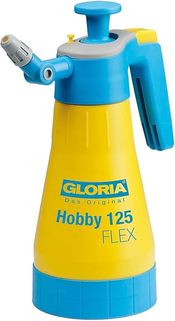 Gloria GLORIA Drucksprüher Hobby 125 Flex | 1,25 L Sprühflasche für Pflanzenpflege auf Balkon & Garten | Handsprüher mit 360°-Sprühfunktion & Flexibler Düse | 3 bar — Sprühgeräte