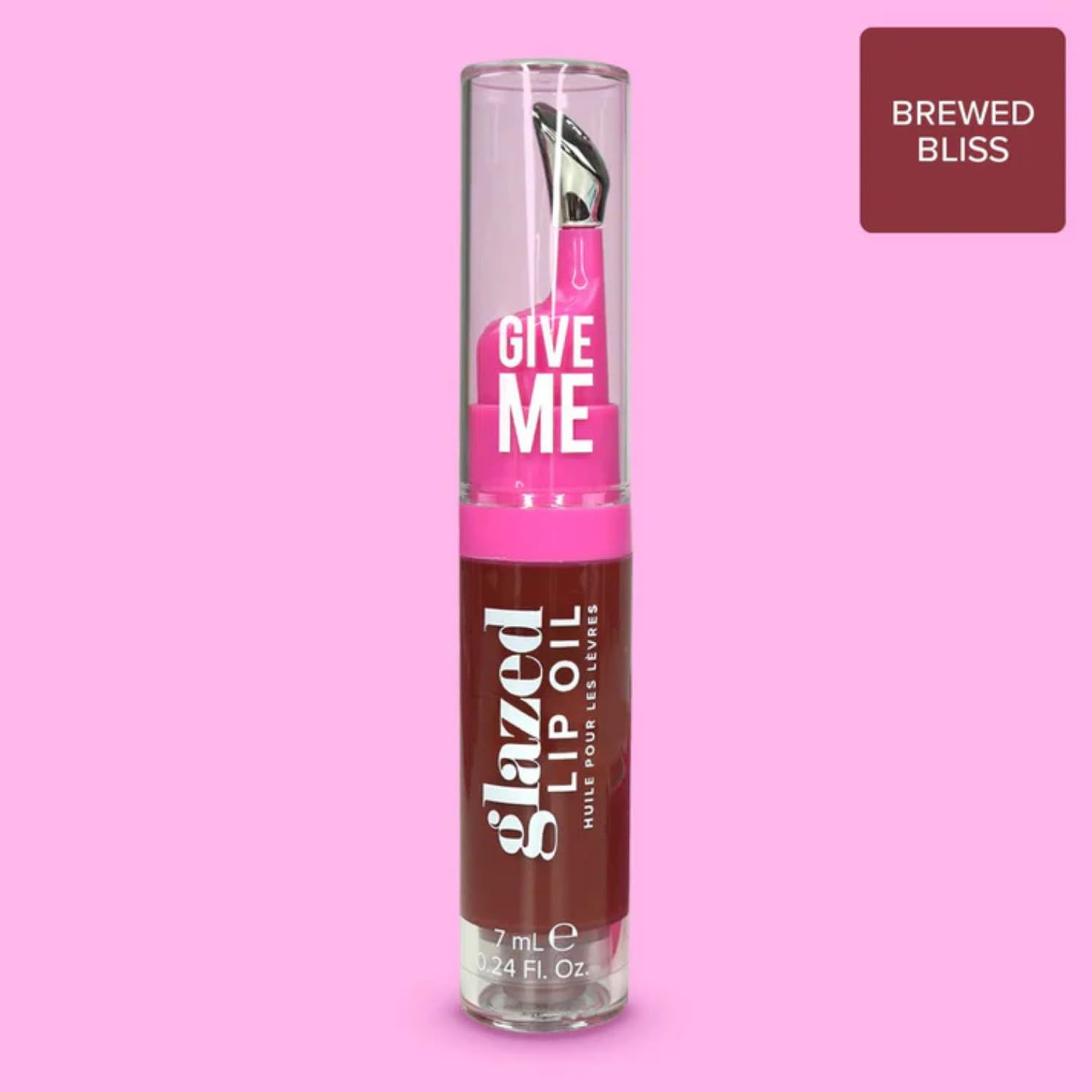 Give Me Cosmetics, Glazed Lip Oil, Infused with Jojoba Oil, Intensely Hydrating and Delivers a Gorgeous, Glossy Finish - Brewed Bliss - Image 4