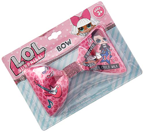 L.O.L. Surprise! LOL Printed Satin Hair Bow on Card, Small, Multicolor