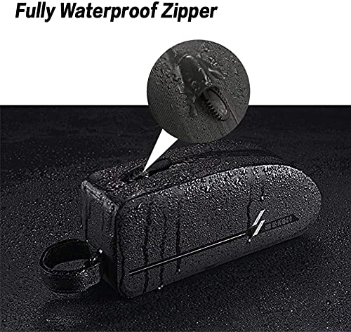 Bolsa de bicicleta impermeable SSDD viga superior protección total de 1L 7