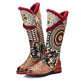 [langlebiger und stabile]: die sohle aus abriebfestem wasserdichtem gummi, weich und elastisch, nicht leicht zu biegen, und das muster der sohle erhöht die rutschfestigkeit, so dass sie in der regnerischen tagen gehen. die robuste und leichte mitte ferse bietet die perfekte höhe, während erhaltung des gleichgewichts, dehnung der sexyen beine.