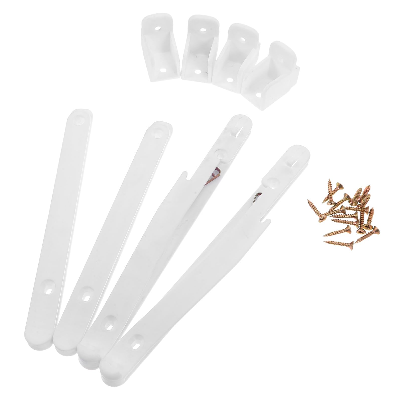 Levemolo Juego de Conectores Ajustables Herrajes de Plástico y Acero para Montaje Seguro y Elevación Suave para Riel de Cuna y Muebles en Reparaciones y Ensamblaje