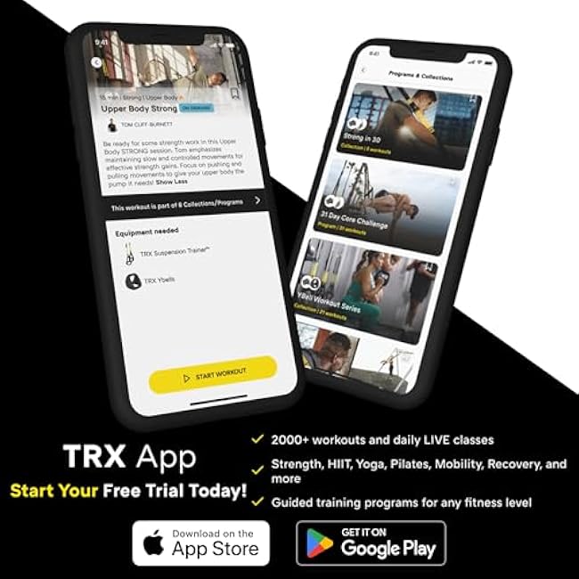 TRX All-in-ONE Suspension Training System: Full Body Workouts for Your Home Gym, Travel, and Outdoors | Includes Indoor & Outdoor Anchors, Workout Guide and Video Downloads
