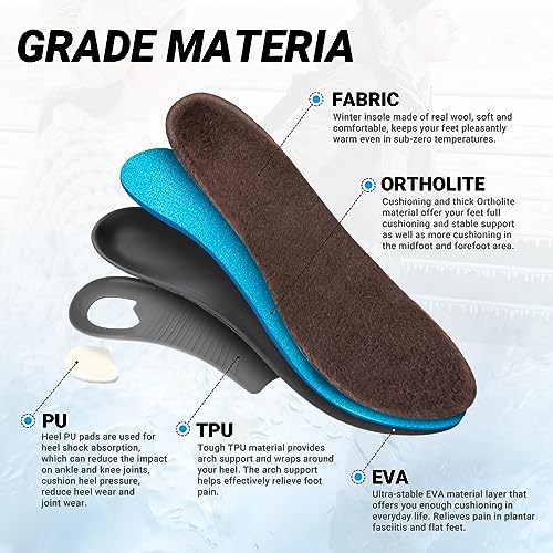 Image of VALSOLE Heavy Duty Support Pain Relief Orthotics - 220+ lbs Plantar Fasciitis High Arch Support Insoles for Men Women, Flat Feet Orthotic Insert, Work Boot Shoe Insole, Absorb Shock with Every Step