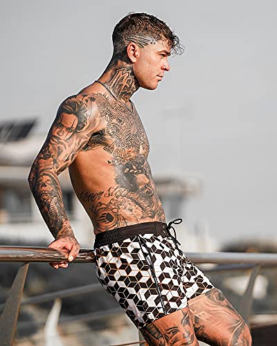 Tucann Men's Swim Trunks - Imperial Collection, Beach Swimming Shorts, Quick Dry, Printed Swimwear with Pockets3