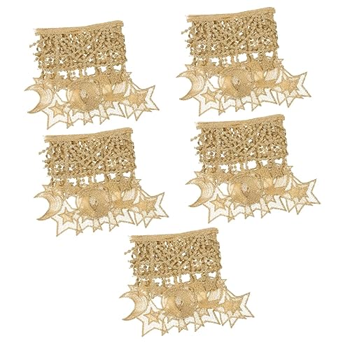 Opiniones y reviews de Cordón oro los mejores 5. 34 SEWACC 5 Piezas Borla Encaje Dorado Apliques De Encaje Vestido De Cinta De Encaje Bordada En Oro Vestido Retro Ribete De Encaje De Ropa Ribete De Encaje Dorado Faja Poliéster...