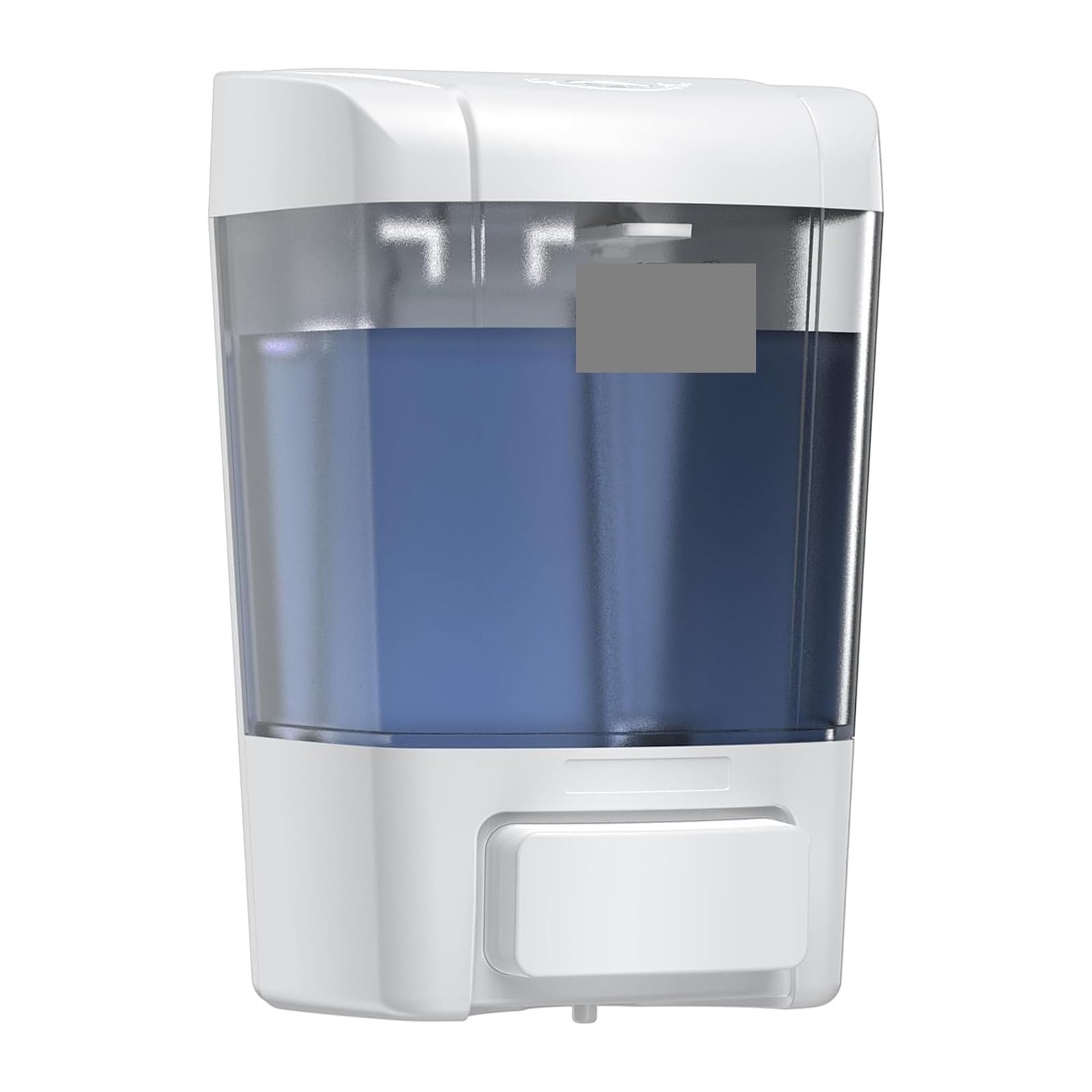 Soap Dispenser, Wall Mounted Soap Dispenser Lockable White 800-1000ml(White 800ml)
