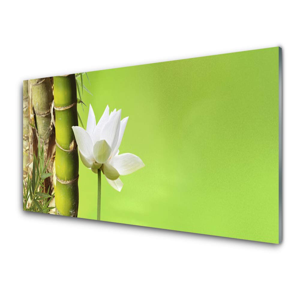 Impression sur Verre Trempé 100x50cm Tableau Décoration Murale Bamboo