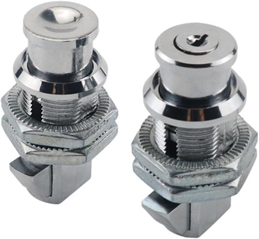 Zinc Alloy Press Type Cylindrical Collision Lock 1Pcs(Matte with Lock)