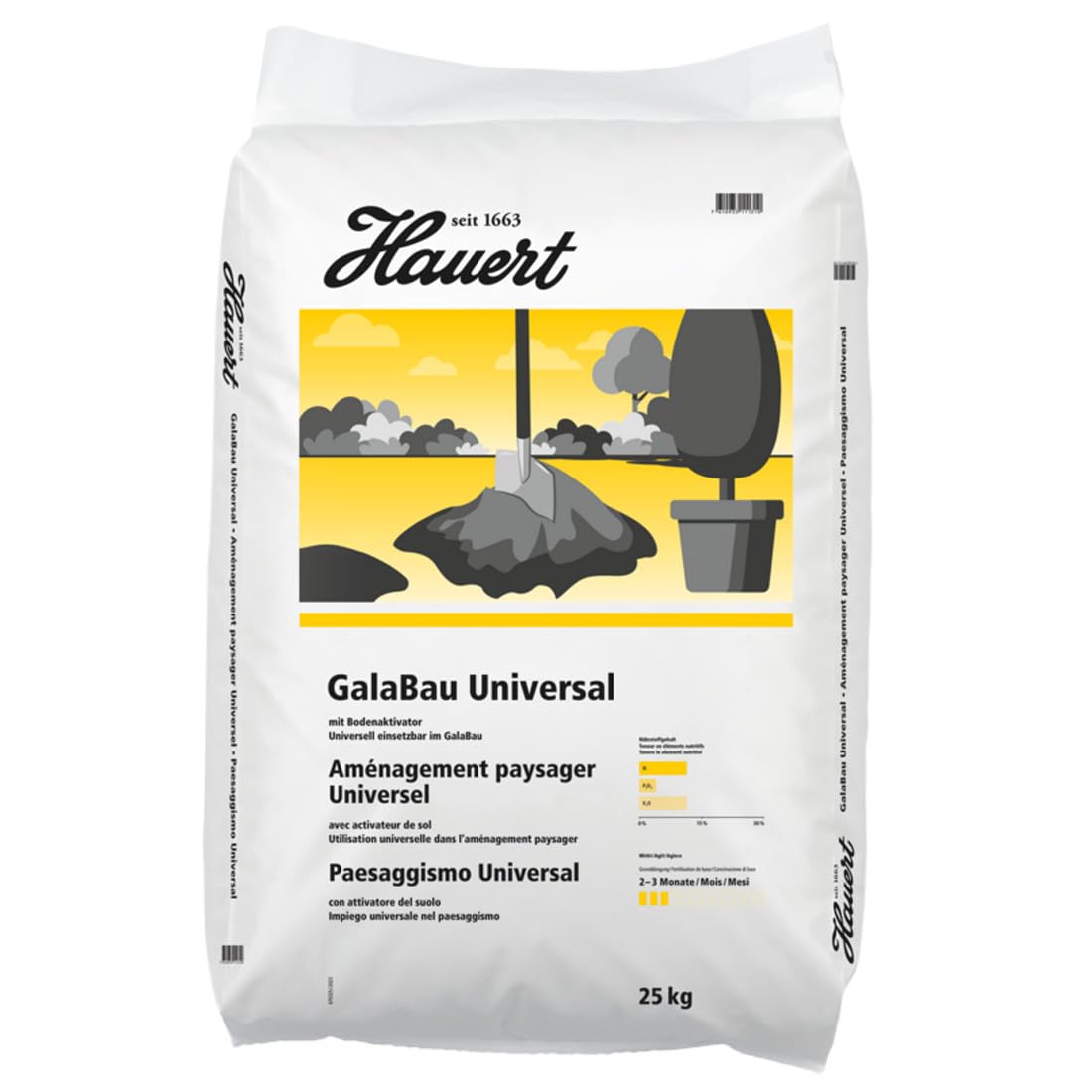 Hauert Galabau Universaldünger 25 kg Blumendünger Pflanzendünger Bodenaktivator