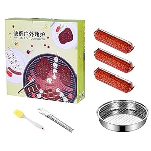 SUNGOOYUE Einweg-Holzkohlegrill mit Holzkohle