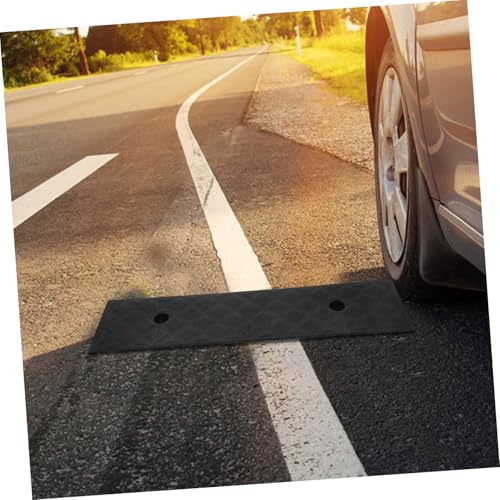 2pcs Alfombrillas de umbral para puerta con banda antideslizante para silla de ruedas, goma industrial con textura áspera para seguridad, ángulo de inclinación de 22 grados para entrada de garaje miniatura 4