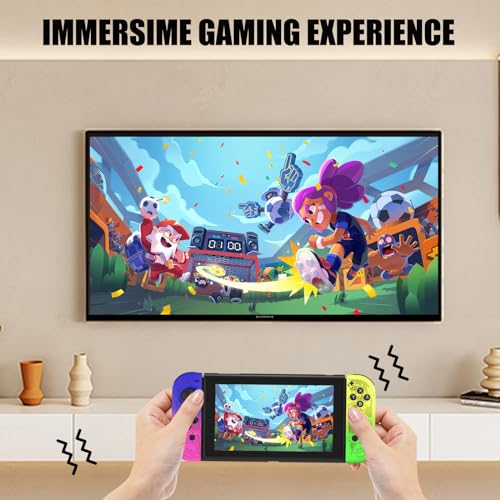 Haiovia Replacement Controllers for Nintendo Switch, OLED, Lite | Dual Vibration, Motion Control, Wake-Up Function, RGB Lighting, 15-Hour Battery (Purple) - Image 5