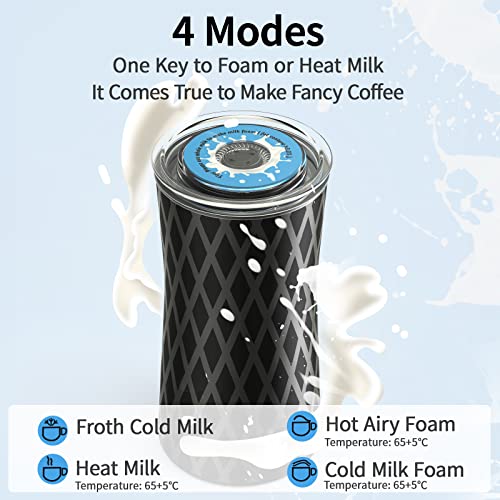 Milk Frother Electric, Morpilot 4 in 1 Hot & Cold Milk Foamer, Automatic Milk Steamer, 240ml, 400w, Strix Temperature Controls, Silent Operation, Ideal for Coffee, Latte, Cappuccino Milk Frother Electric, Morpilot 4 in 1 Hot & Cold Milk Foamer, Automatic Milk Steamer, 240ml, 400w, Strix Temperature Controls, Silent Operation, Ideal for Coffee, Latte, Cappuccino