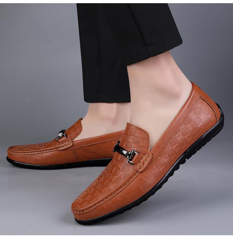 Men's Genuine Leather Loafers Slip-On Driving Moccasins Casual Comfort Soft Breathable Spring Summer Flats2