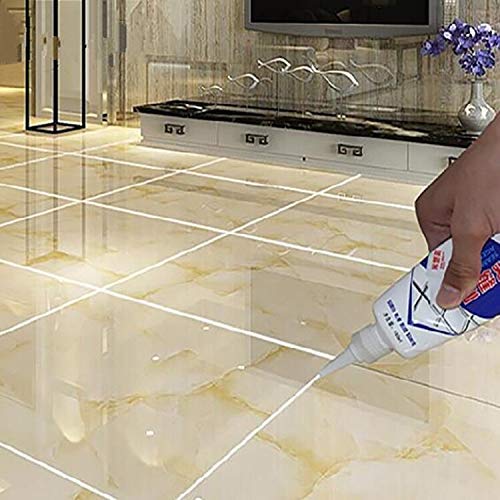 Water proof Tile Gap Filler Tube For Bathroom Kitchen Floor Wall, Silicone Tiles Gap Filler, Crack Repair & Joint Filler For Tile Lines, Gap Sealant, Gap Filler For Walls and Joints (180 ML) 3