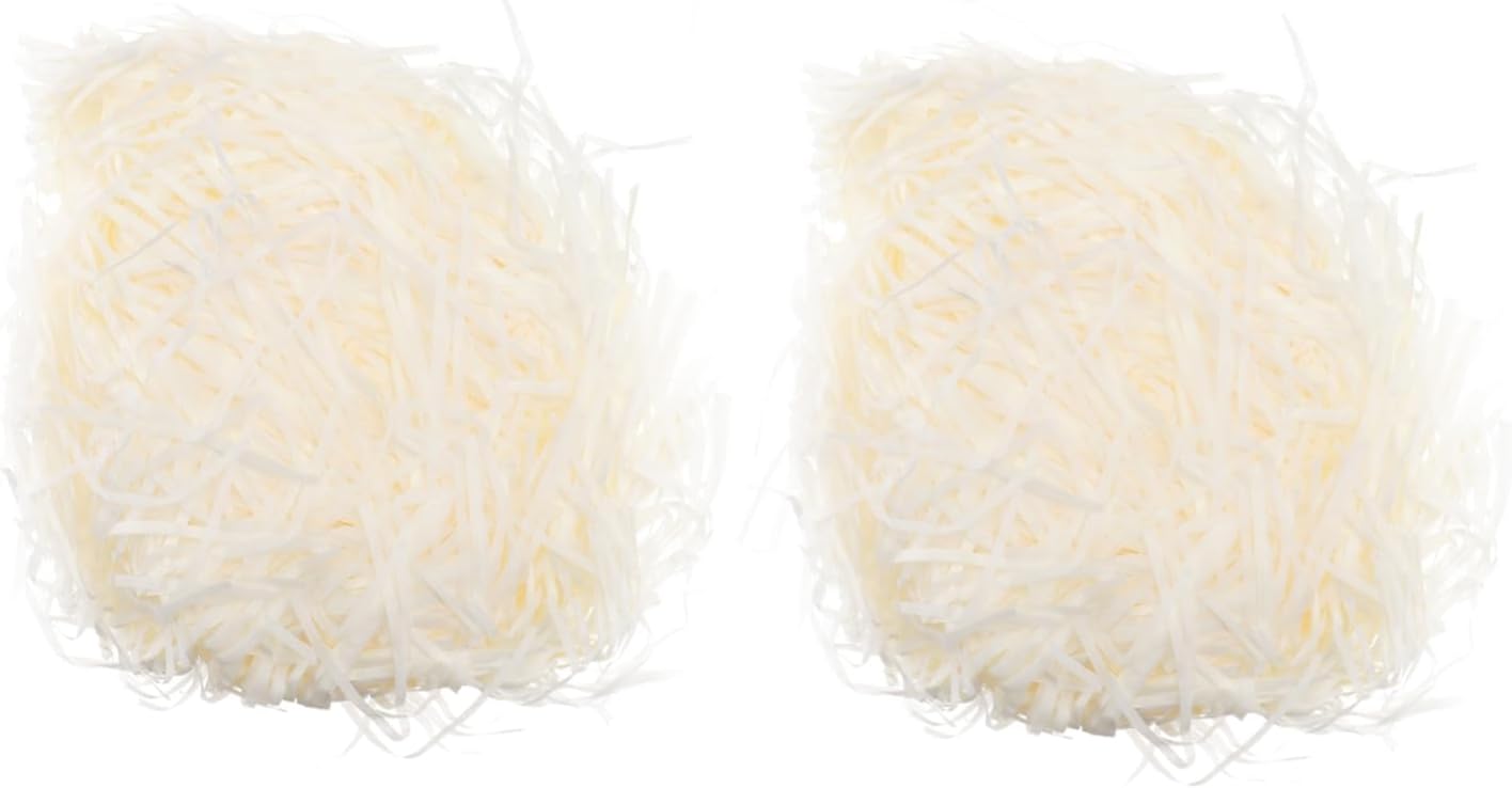 YARNOW 2bags Beige Pet Paper Shavings for Hamsters of Nest Padding Natural Crinkle Material for Cozy Animal Bedding Dust and Odor Environment Each Bag