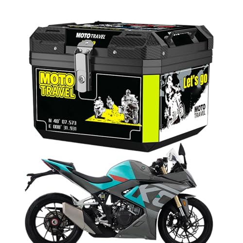 Coffre de rangement étanche 45L pour casque de moto et bagages